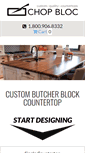 Mobile Screenshot of chopbloccuttingboards.com