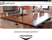 Tablet Screenshot of chopbloccuttingboards.com